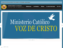Tablet Screenshot of ministeriocatolicovozdecristo.org